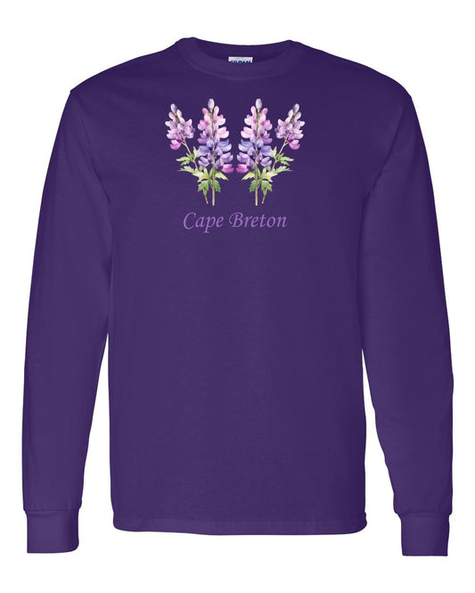 Cape Breton Lupin Full Long Sleeve Tee