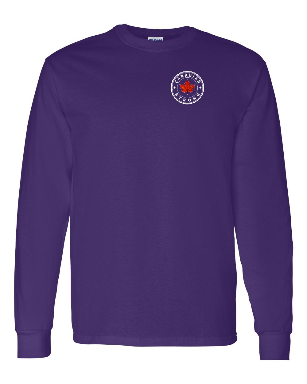 Canadian Strong Leaf Left Chest and Back Long Sleeve