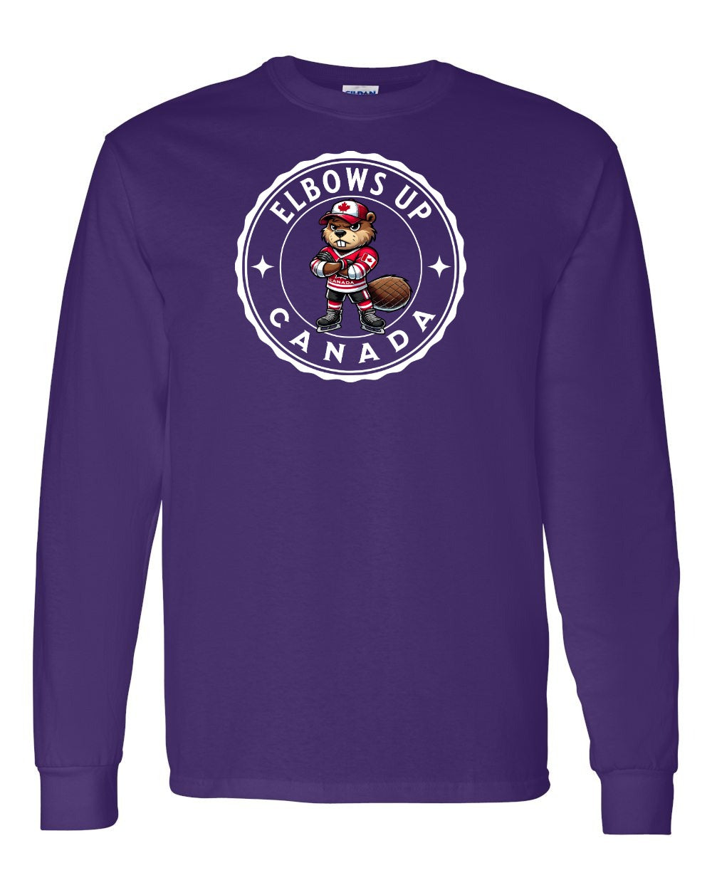 Elbows up Beaver Long Sleeve - Gildan Canada (sewn Internationally) - Unisex