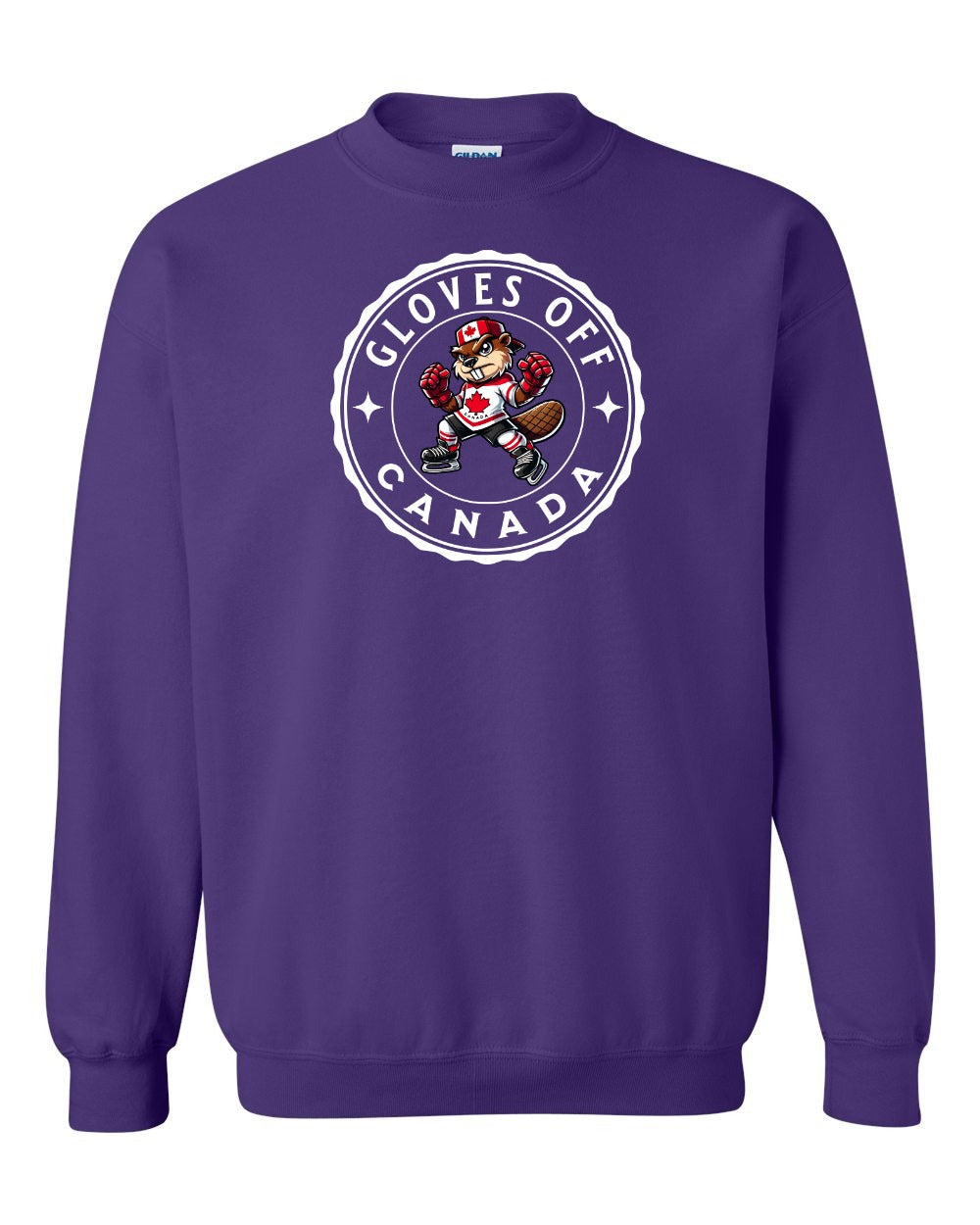 Gloves Off Beaver Crewneck Sweatshirt - Gildan Canada (sewn Internationally) - Unisex