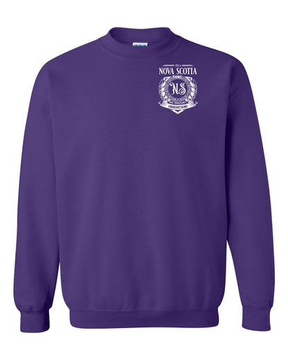 It's  A Nova Scotia Thing Left Chest and Back crew-neck