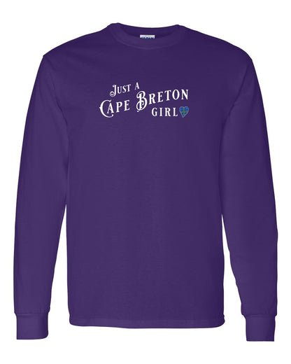 Just a Cape Breton Girl Tartan Full Long Sleeve Tee