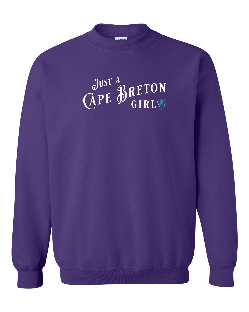 Just a Cape Breton Girl Tartan Full Crewneck Sweatshirt
