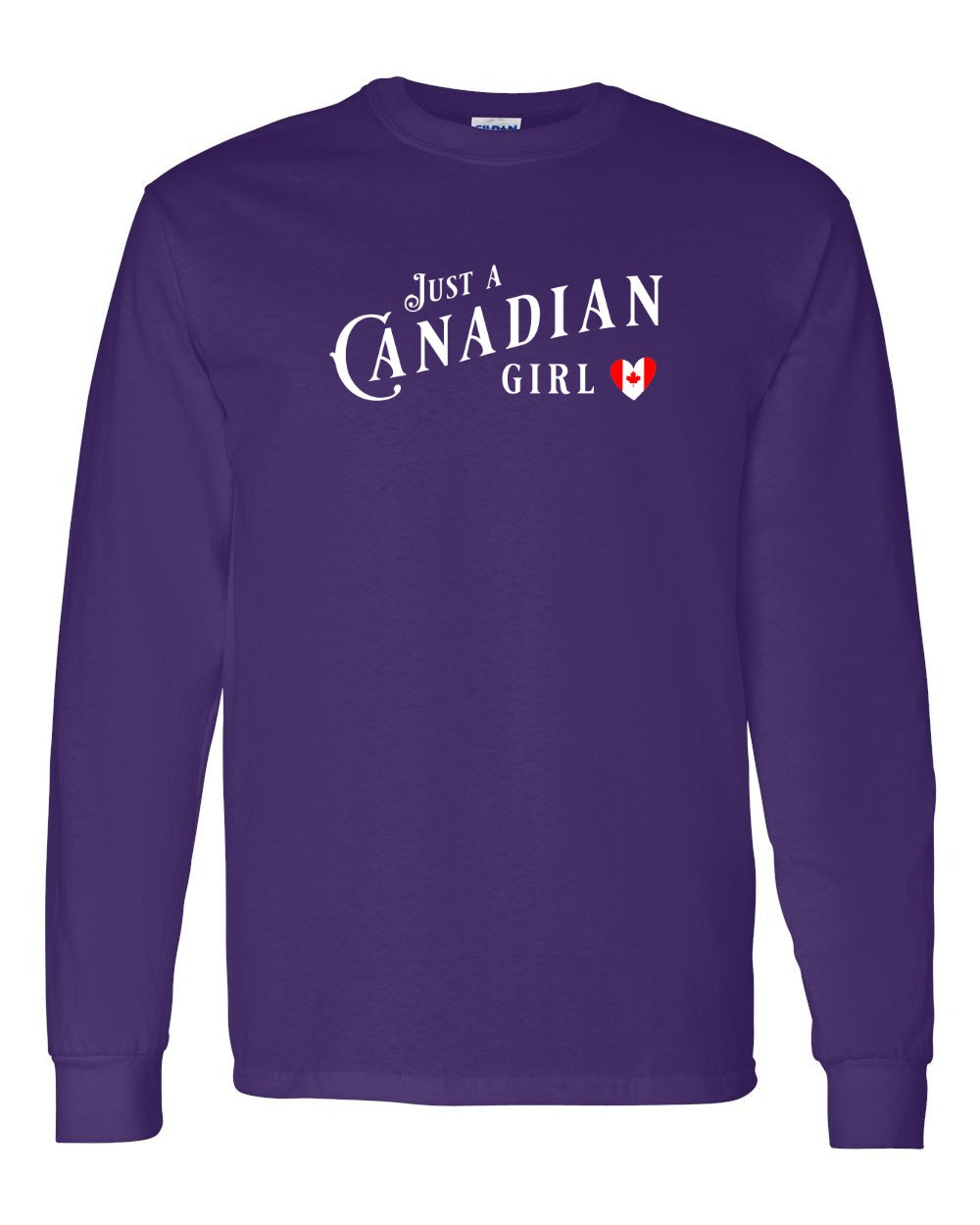 Just A Canadian Girl (Heart Flag Full) Full Long Sleeve