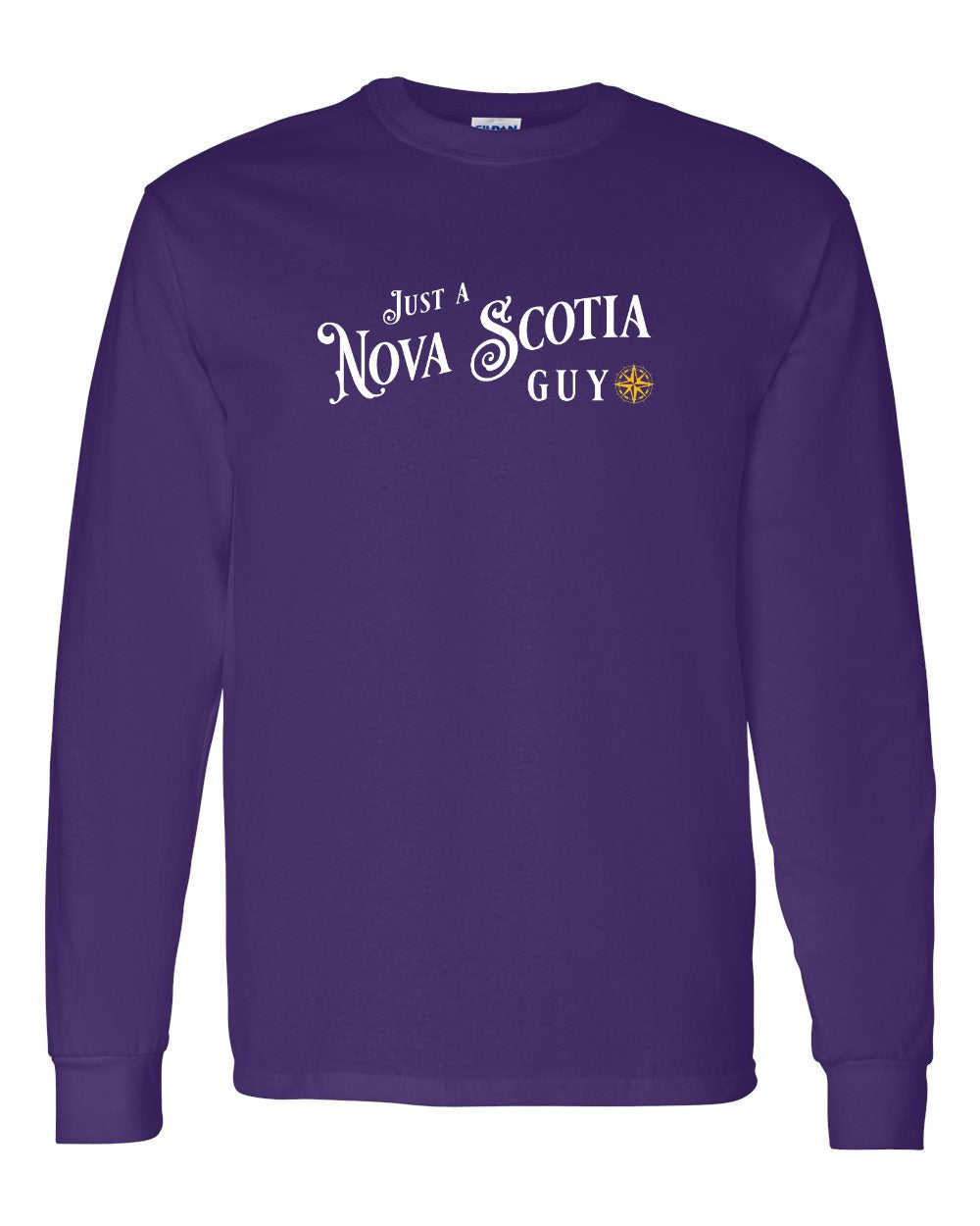 Just a Nova Scotia Guy yellow Full Long Sleeve Tee