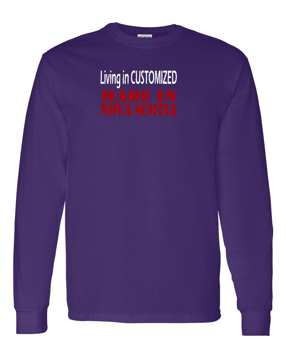 Living in Custom Made in Nova Scotia Full Long Sleeve Tee