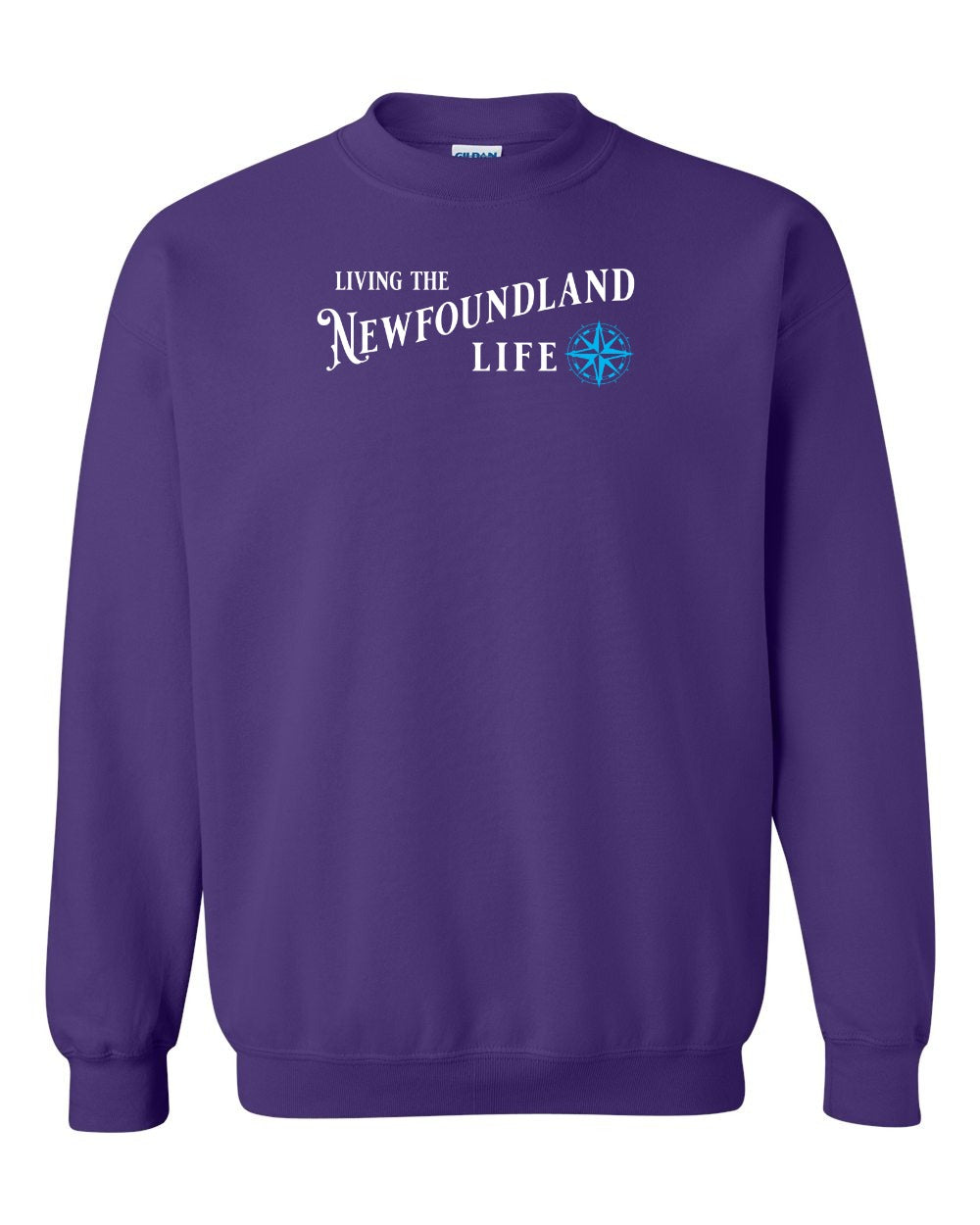 Living the Newfoundland Life blue Full Crewneck Sweatshirt