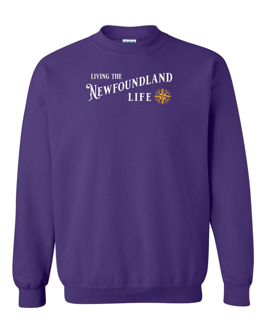 Living the Newfoundland Life yellow Full Crewneck Sweatshirt