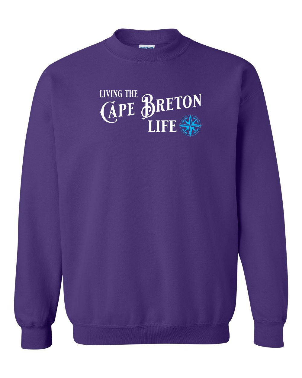 Living the Cape Breton Life blue Full Crewneck Sweatshirt