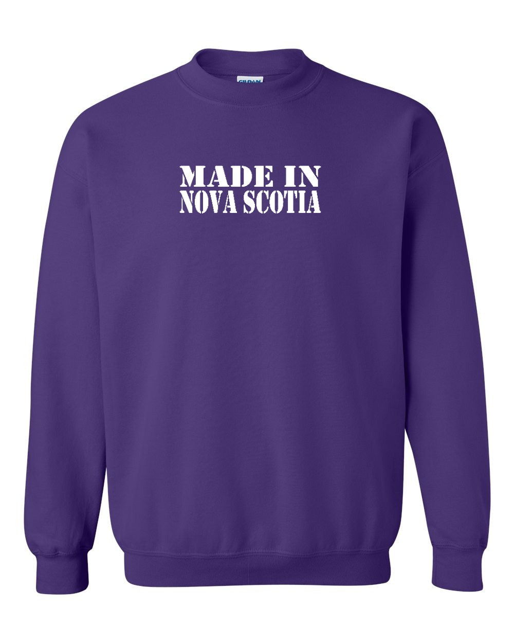 Made In Nova Scotia ( White Lettering) Full crew-neck