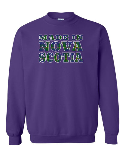 Made In Nova Scotia ( Tartan Lettering) Full crew-neck