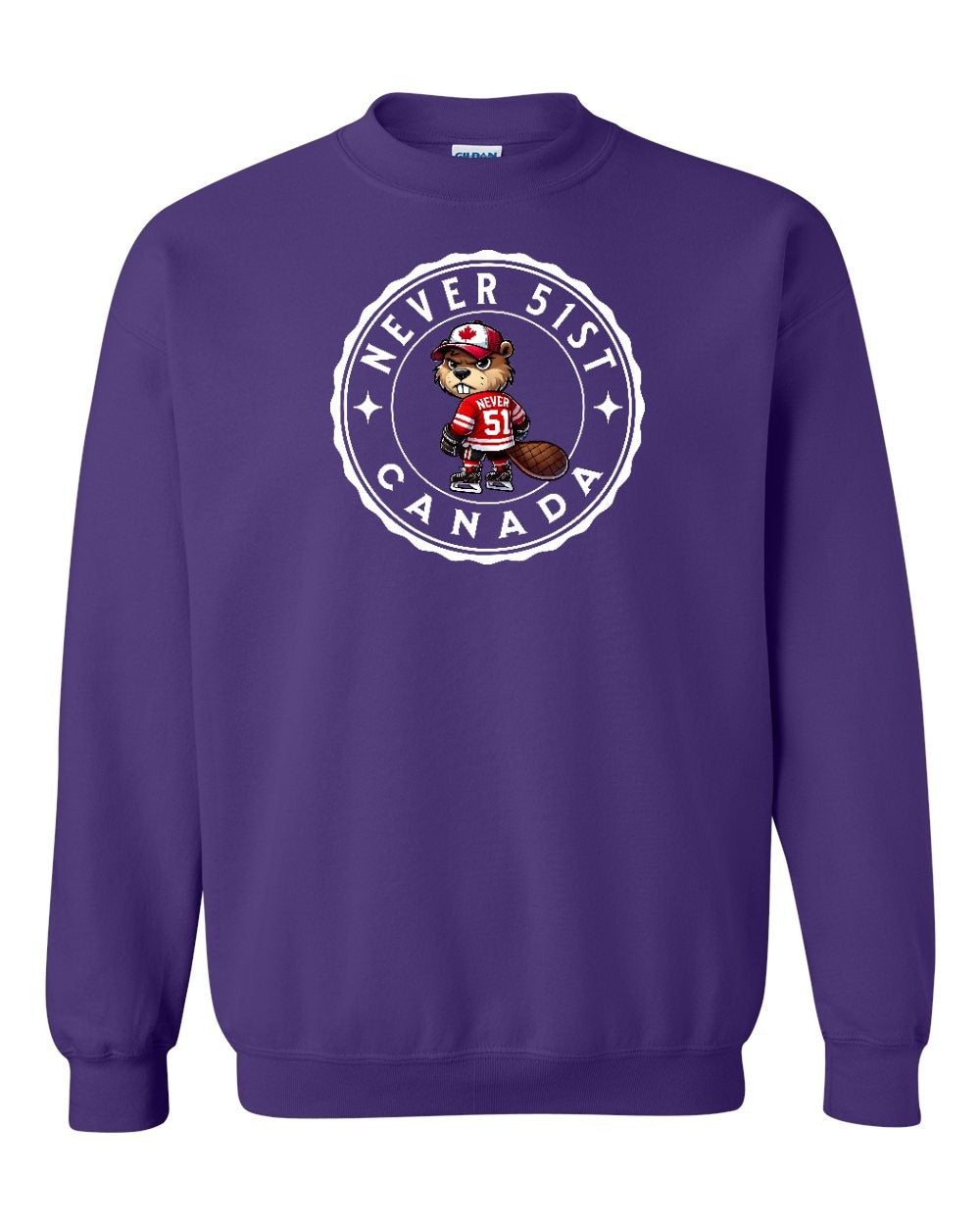 Never 51st Beaver Full Crewneck