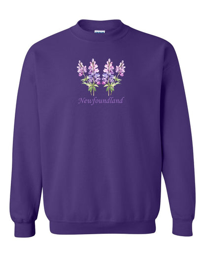 Newfoundland Lupins Full Crewneck Sweatshirt