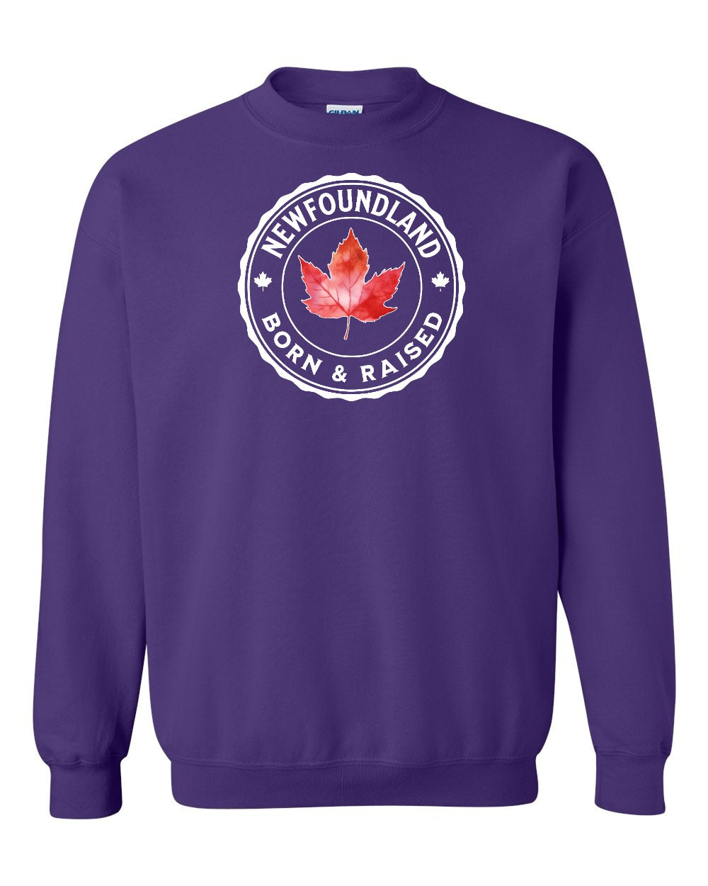 Born and Raised NFLD Crewneck Sweatshirt - Gildan Canada (sewn Internationally) - Unisex