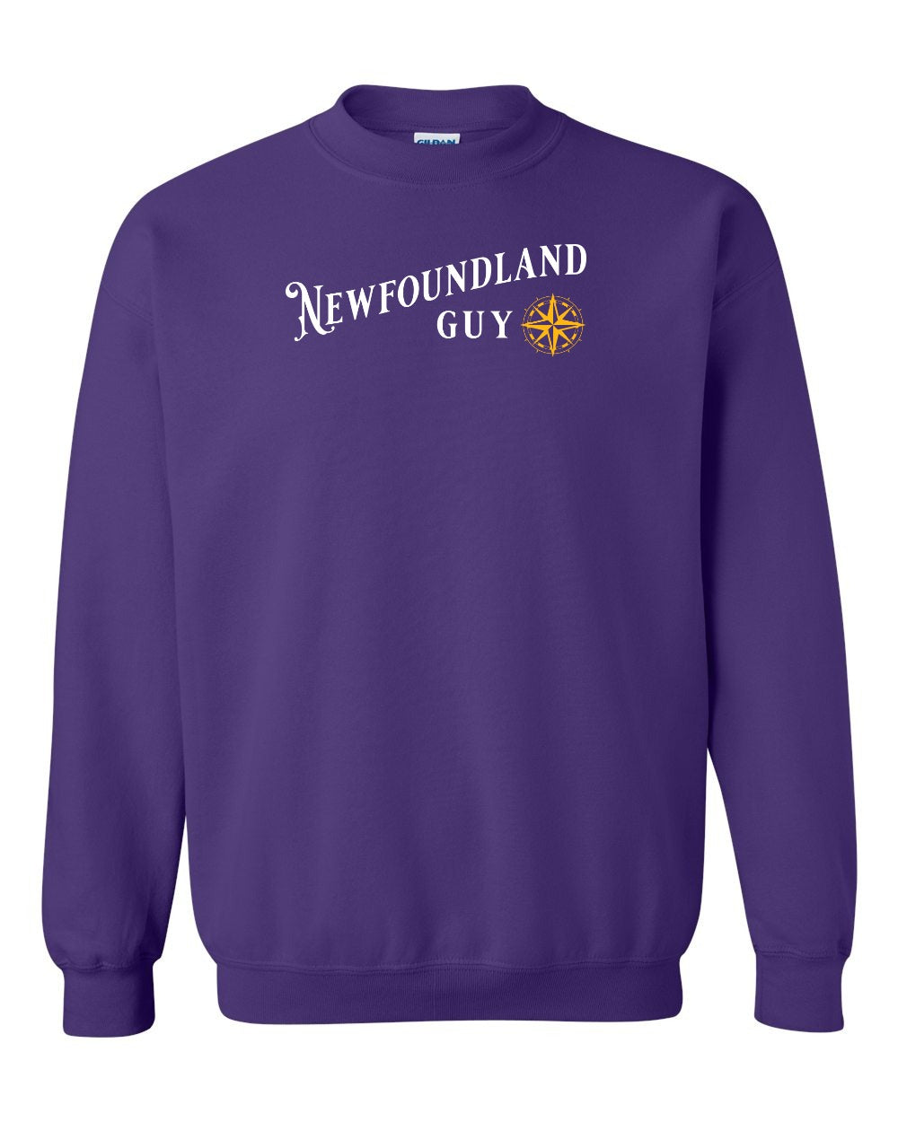 NFLD Guy Yellow Compass Crewneck Sweatshirt - Unisex