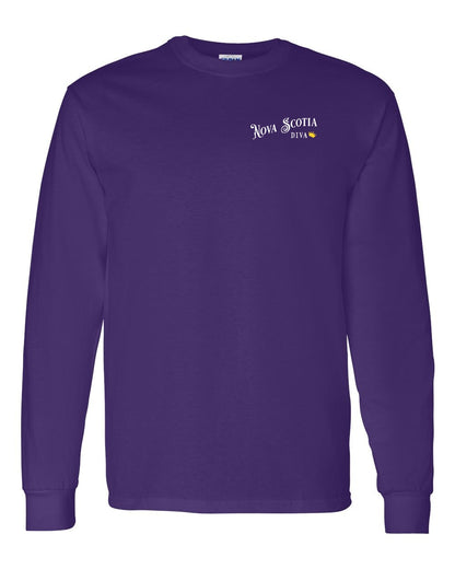 Nova Scotia Diva Left Chest Long Sleeve Tee