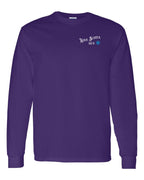 NS Guy Blue Left Chest Long Sleeve Tee - Unisex