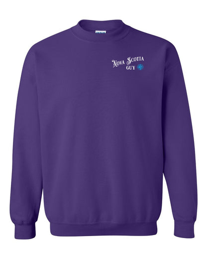 Nova Scotia Guy blue Left Chest crew-neck