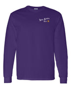 NS Guy Yellow Compass Left Chest and Back Long Sleeve Tee - Unisex