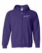 NS Nurse Left Chest and Back Zip Hoodie - Unisex