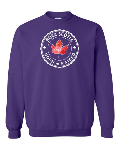 Born and Rasied Nova Scotia Full Crewneck