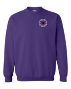 Plaid to the Bone Circle Leaf Left Chest Crewneck Sweatshirt - Gildan Canada (sewn Internationally) - Unisex
