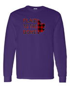 Plaid to the Bone Stacked Leaf Long Sleeve - Gildan Canada (sewn Internationally) - Unisex