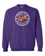 Proud to be Canadian Beaver Crewneck Sweatshirt - Gildan Canada (sewn Internationally) - Unisex
