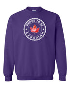 Proud to be Canadian Leaf Crewneck Sweatshirt - Gildan Canada (sewn Internationally) - Unisex