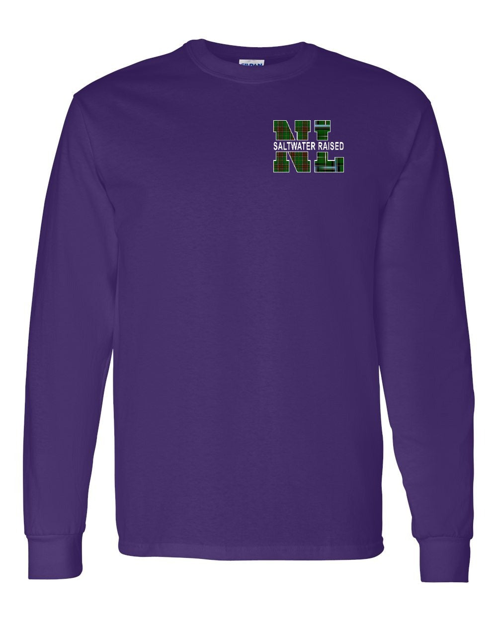 NFLD and Labrador Saltwater Left Chest Long Sleeve Tee - Unisex