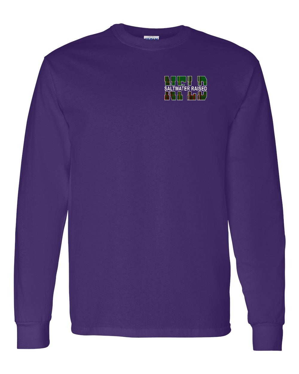 NFLD Saltwater Raised Left Chest and Back Long Sleeve Tee - Unisex