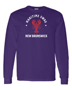 Maritime Swag NB Mandala Red Lobster White Lettering Long Sleeve Tee - Unisex