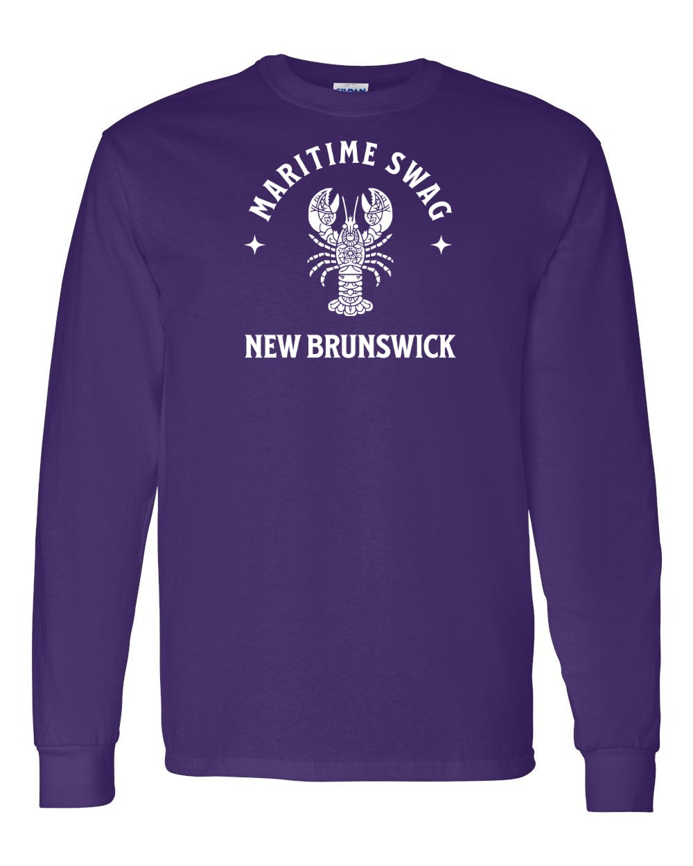 Maritime Swag New Brunswick Mandala white Lobster Full Long Sleeve Tee