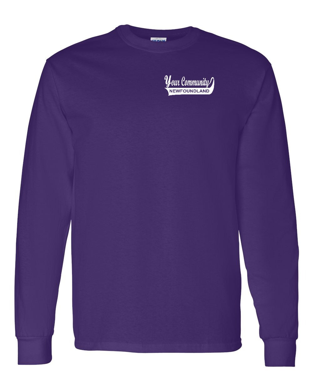 Custom Your Community Swoop (NFLD) Left Chest and Back Long Sleeve - Unisex