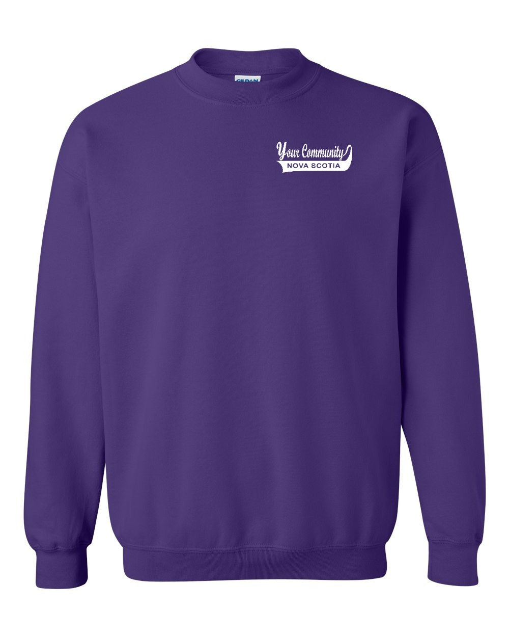 Custom Your Community Swoop (NS) Left Chest Crewneck Sweatshirt - Unisex