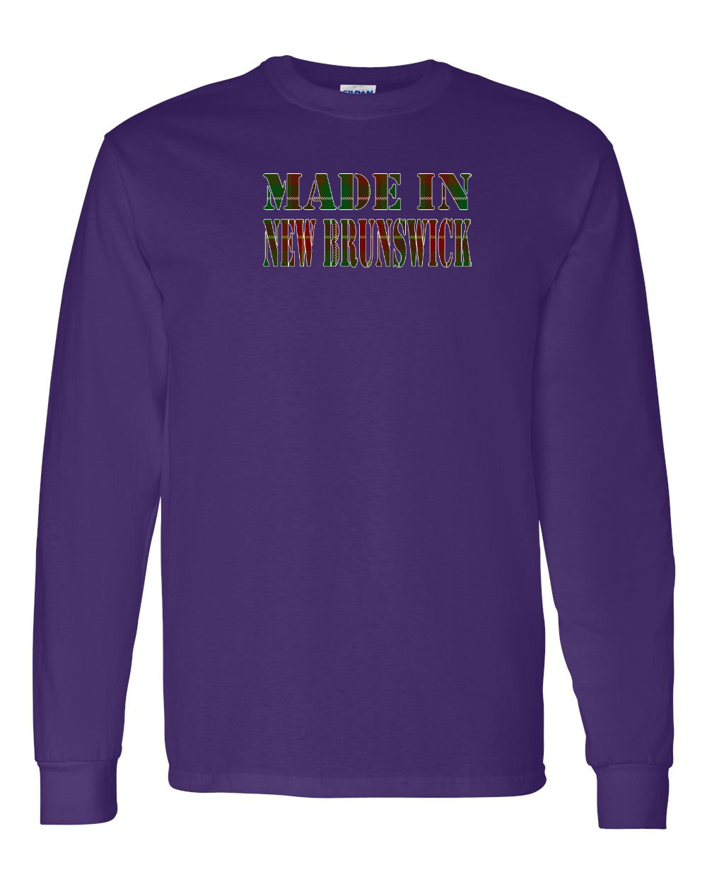 Made In NB ( Tartan Lettering) Long Sleeve Tee - Unisex