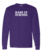 Made In NB ( White Lettering) Long Sleeve Tee - Unisex
