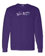 Just a Nova Scotia Girl Tartan Heart Long Sleeve - Unisex