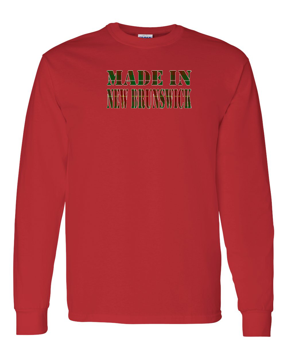 Made In NB ( Tartan Lettering) Long Sleeve Tee - Unisex