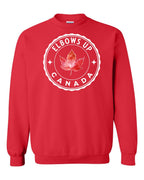 Elbows up Leaf Crewneck Sweatshirt - Gildan Canada (sewn Internationally) - Unisex