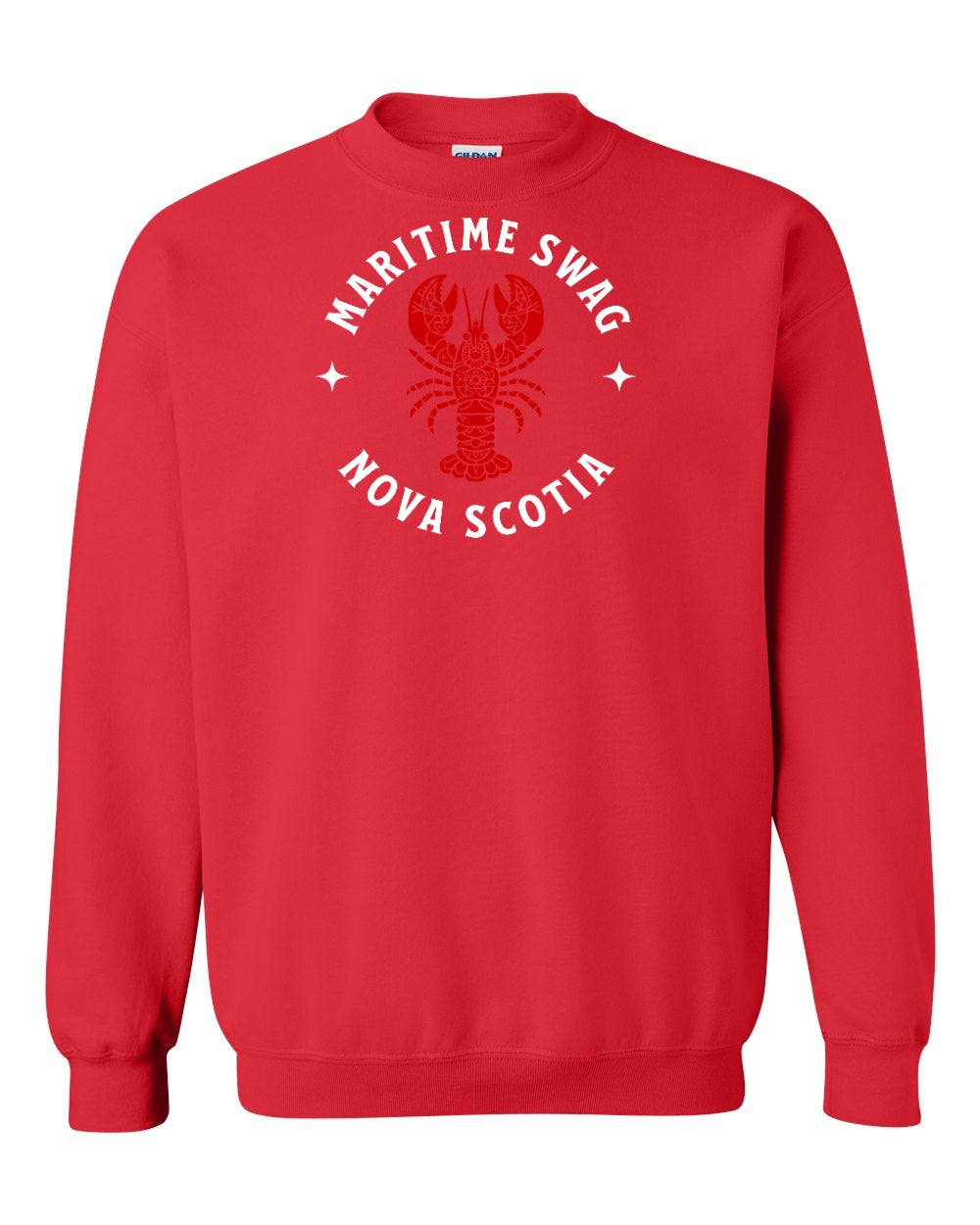 Maritime Swag Nova Scotia Mandala Red Lobster Full crew-neck