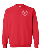 Born And Raised Alberta Left Chest and Back Crewneck Sweatshirt - Gildan Canada (sewn Internationally) - Unisex