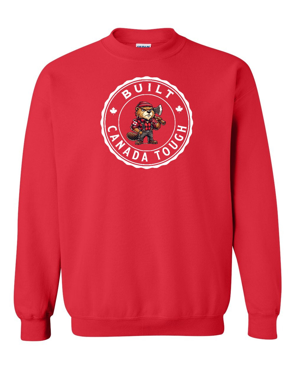 Built Canada Tough Male Beaver Full Crewneck