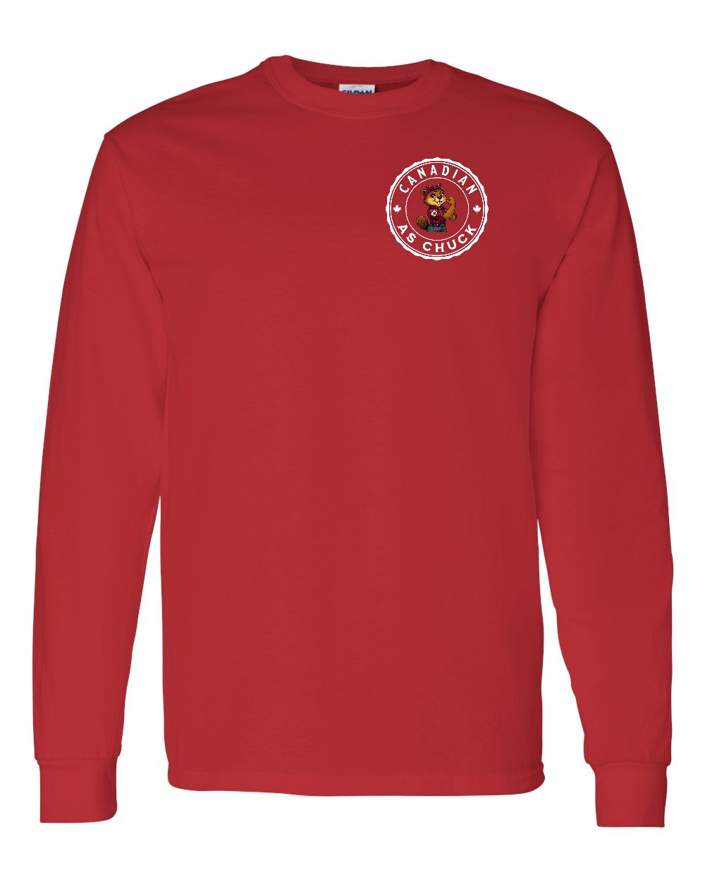 CDN as Chuck Rosie Flex Left Chest and Back Long Sleeve - Gildan Canada (sewn Internationally) - Unisex