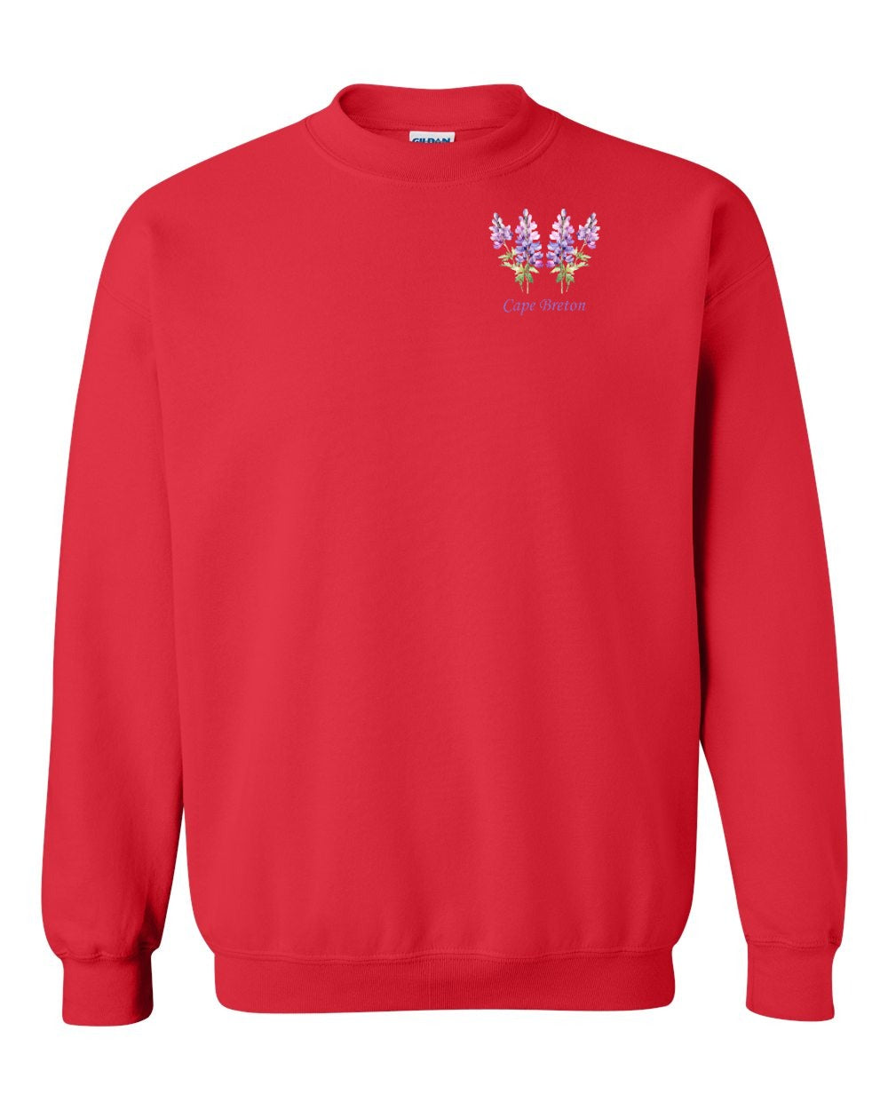 Cape Breton Lupin Left Chest Crewneck Sweatshirt