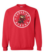 Canadian Strong Beaver Crewneck Sweatshirt - Gildan Canada (sewn Internationally) - Unisex