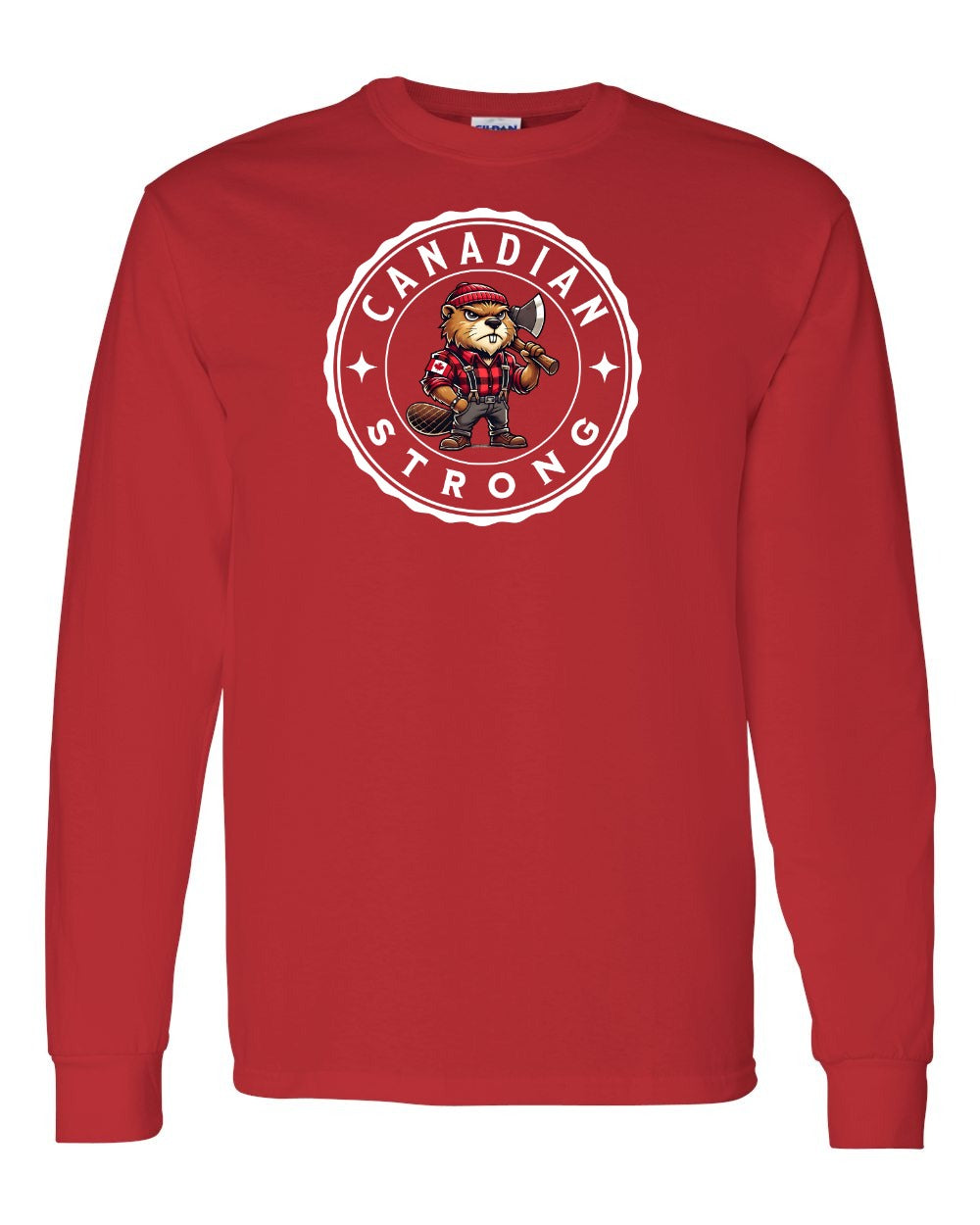 Canadian Strong Beaver Long Sleeve - Gildan Canada (sewn Internationally) - Unisex