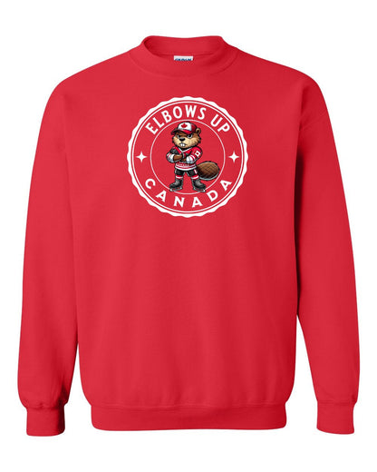 Elbows up Beaver Full Crewneck