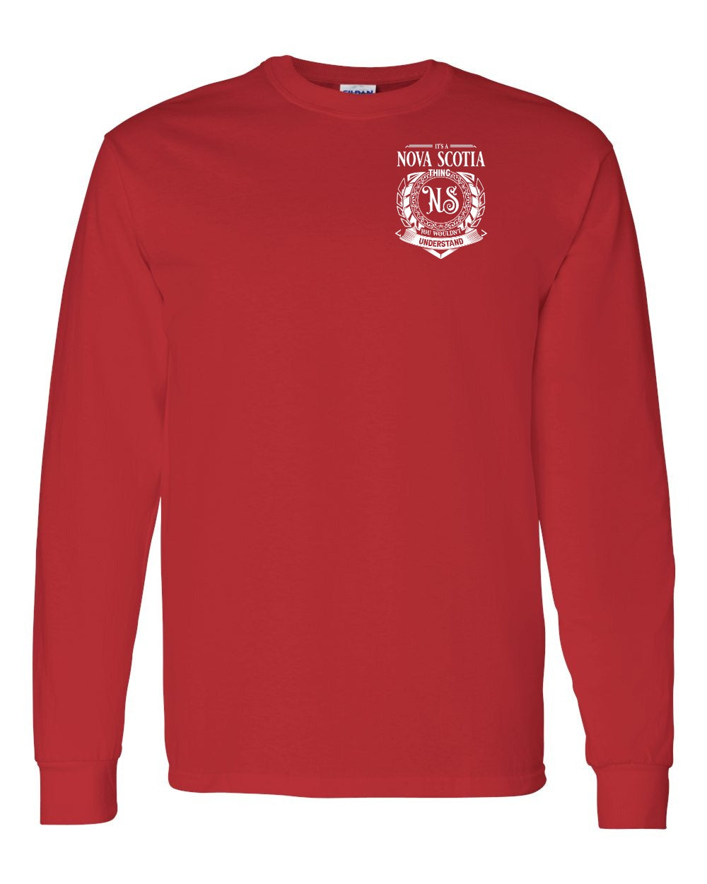It's  A Nova Scotia Thing Left Chest Long Sleeve Tee