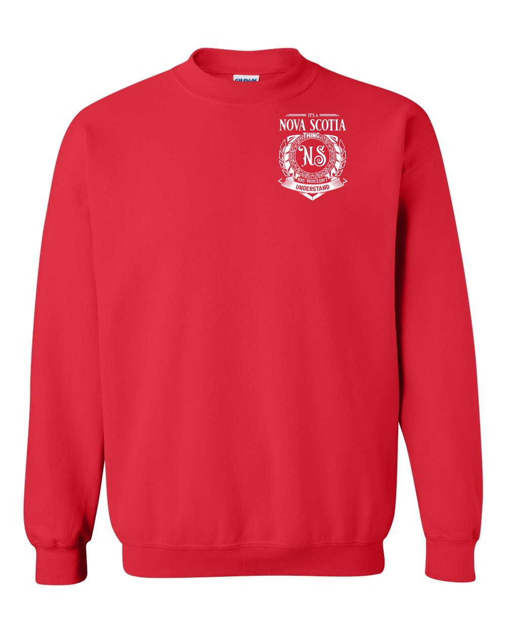 It's  A Nova Scotia Thing Left Chest crew-neck